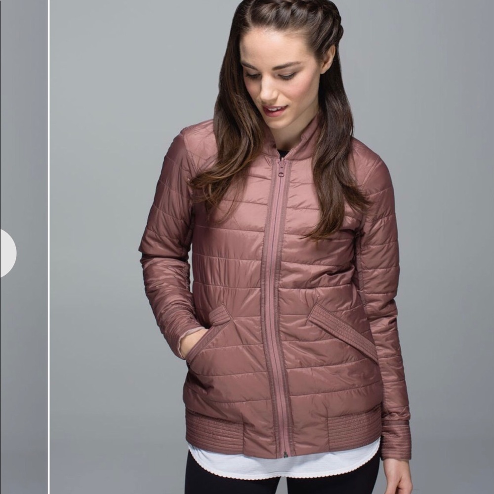 Lululemon bomb bomber jacket size 8.